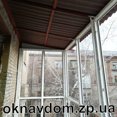 Бесшумная крыша на балкон из керамопласта