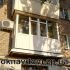 Французский балкон с отсечками под сушилку